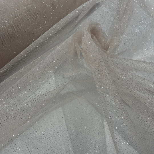 Glitter Mesh Fabric – 60" Wide Sparkle Net for Dresses & Costumes | Lace USA - Glitter Mesh