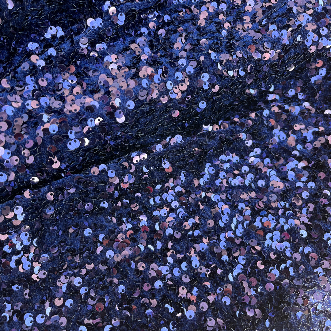 2Way Stretch Velvet Fabric with Sequin | LaceUSA  GD-1782