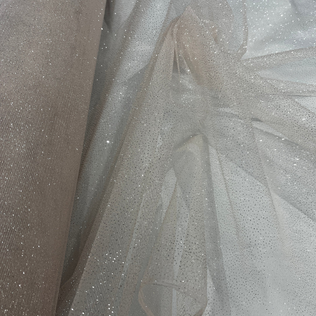 Glitter Mesh Fabric – 60" Wide Sparkle Net for Dresses & Costumes | Lace USA - Glitter Mesh