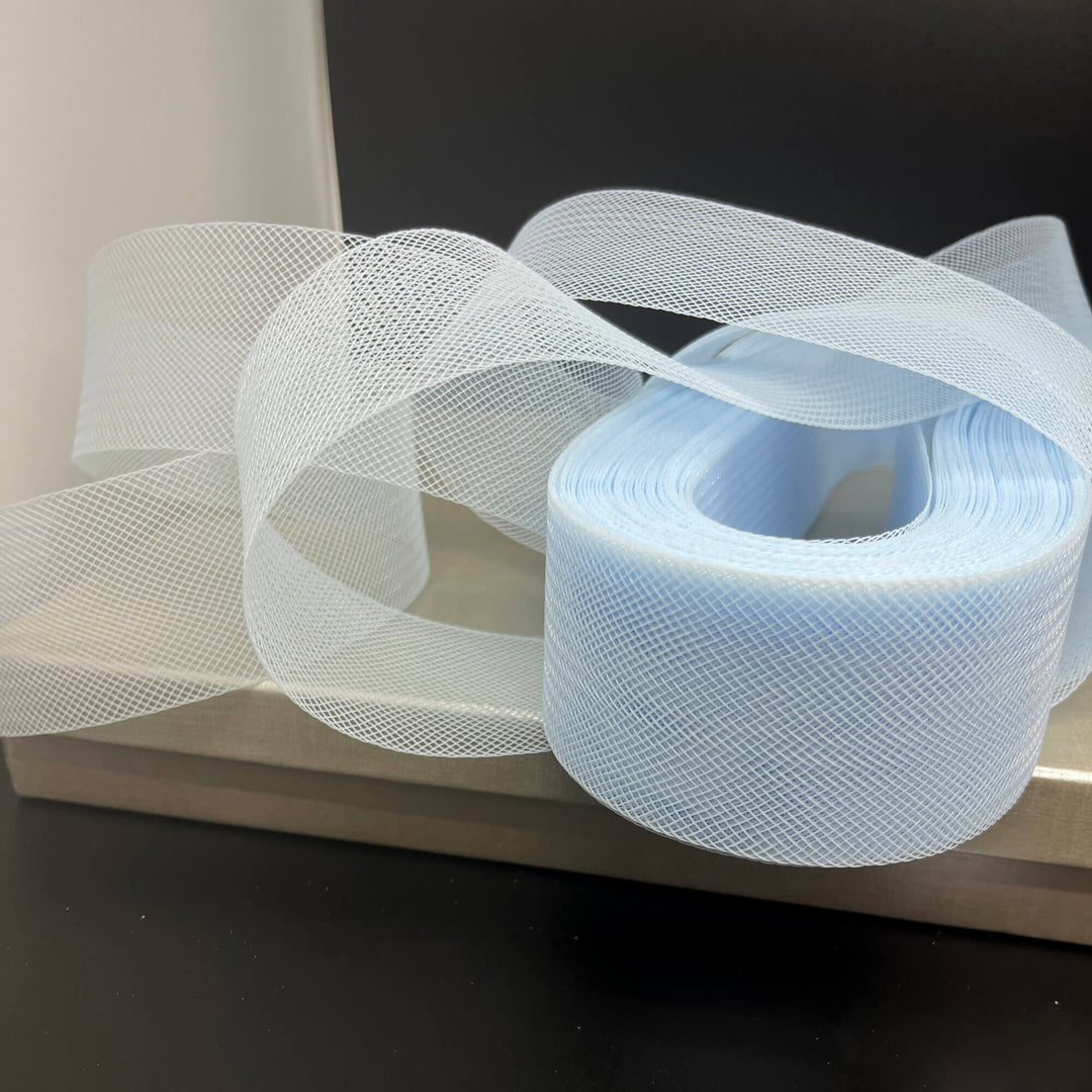 2" Wide Stiff Crinoline Webbing Horsehair Trim Braid | Crinoline Trim for Dress Hems, Millinery & Costume Design  | Lace USA - Horse Hair 2" Wide (Copy)