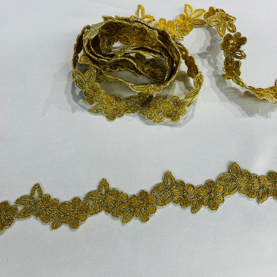 1.5" Corded Floral Lace Trim – Bridal, Quinceañera & Evening Wear Lace | Lace USA - 97107W