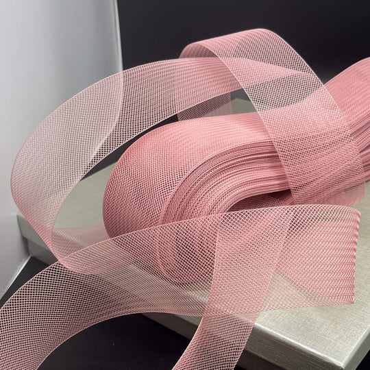 2" Wide Stiff Crinoline Webbing Horsehair Trim Braid | Crinoline Trim for Dress Hems, Millinery & Costume Design  | Lace USA - Horse Hair 2" Wide (Copy)