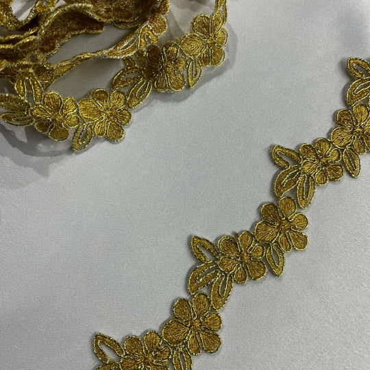 1.5" Corded Floral Lace Trim – Bridal, Quinceañera & Evening Wear Lace | Lace USA - 97107W
