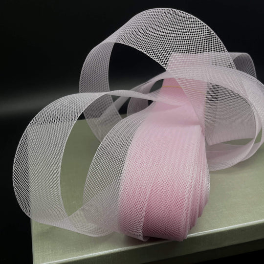 2" Wide Stiff Crinoline Webbing Horsehair Trim Braid | Crinoline Trim for Dress Hems, Millinery & Costume Design  | Lace USA - Horse Hair 2" Wide (Copy)