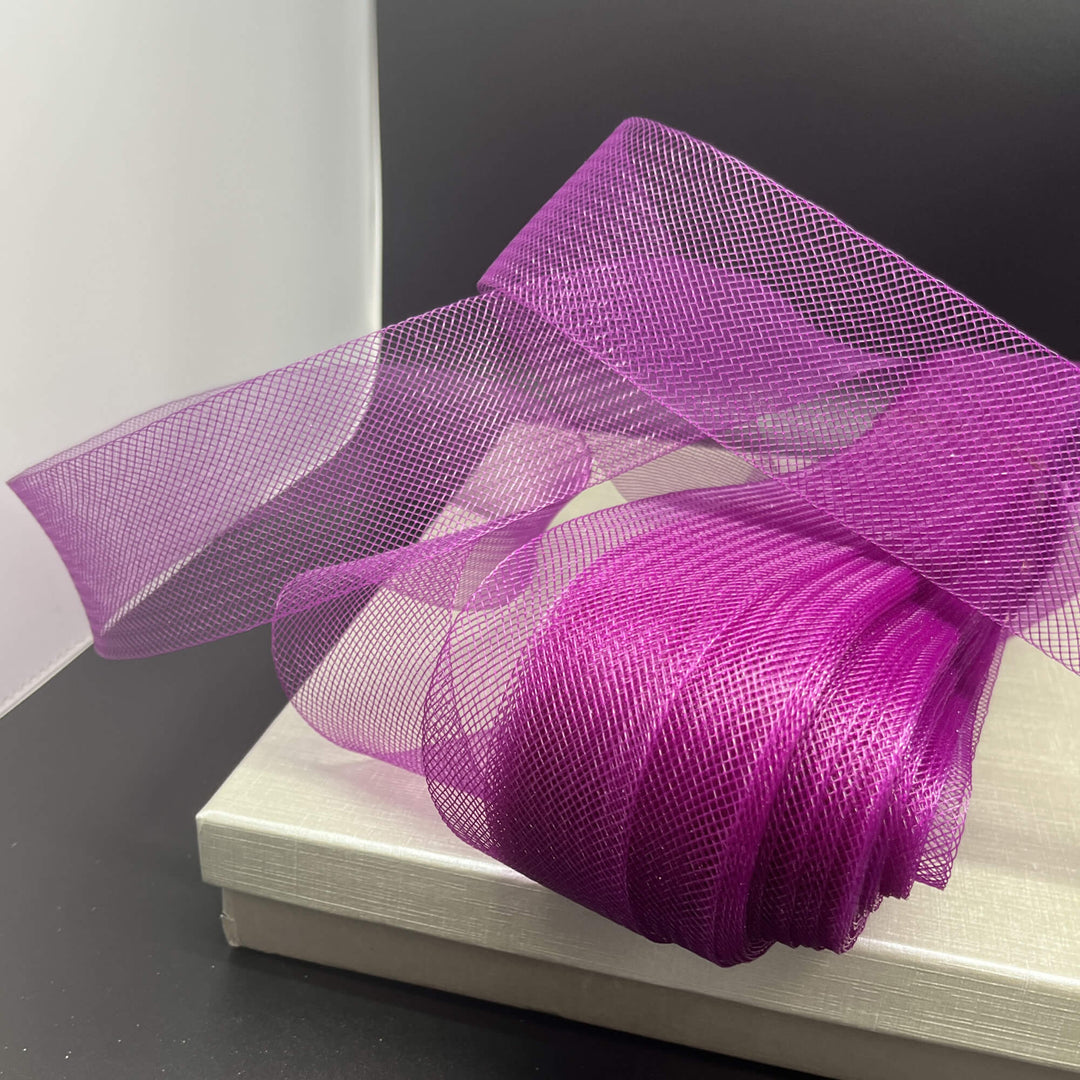 2" Wide Stiff Crinoline Webbing Horsehair Trim Braid | Crinoline Trim for Dress Hems, Millinery & Costume Design  | Lace USA - Horse Hair 2" Wide (Copy)