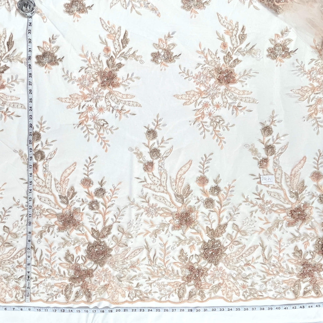 Beaded 3D Floral Lace Fabric – Embroidered Bridal, Quinceañera Lace | Lace USA -  GD-26230
