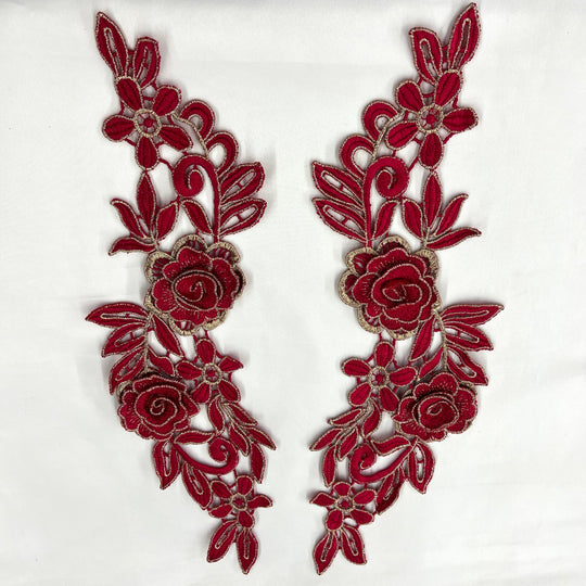 3D Floral Lace Applique Embroidered on 100% Polyester Net Mesh | Lace USA - 55305