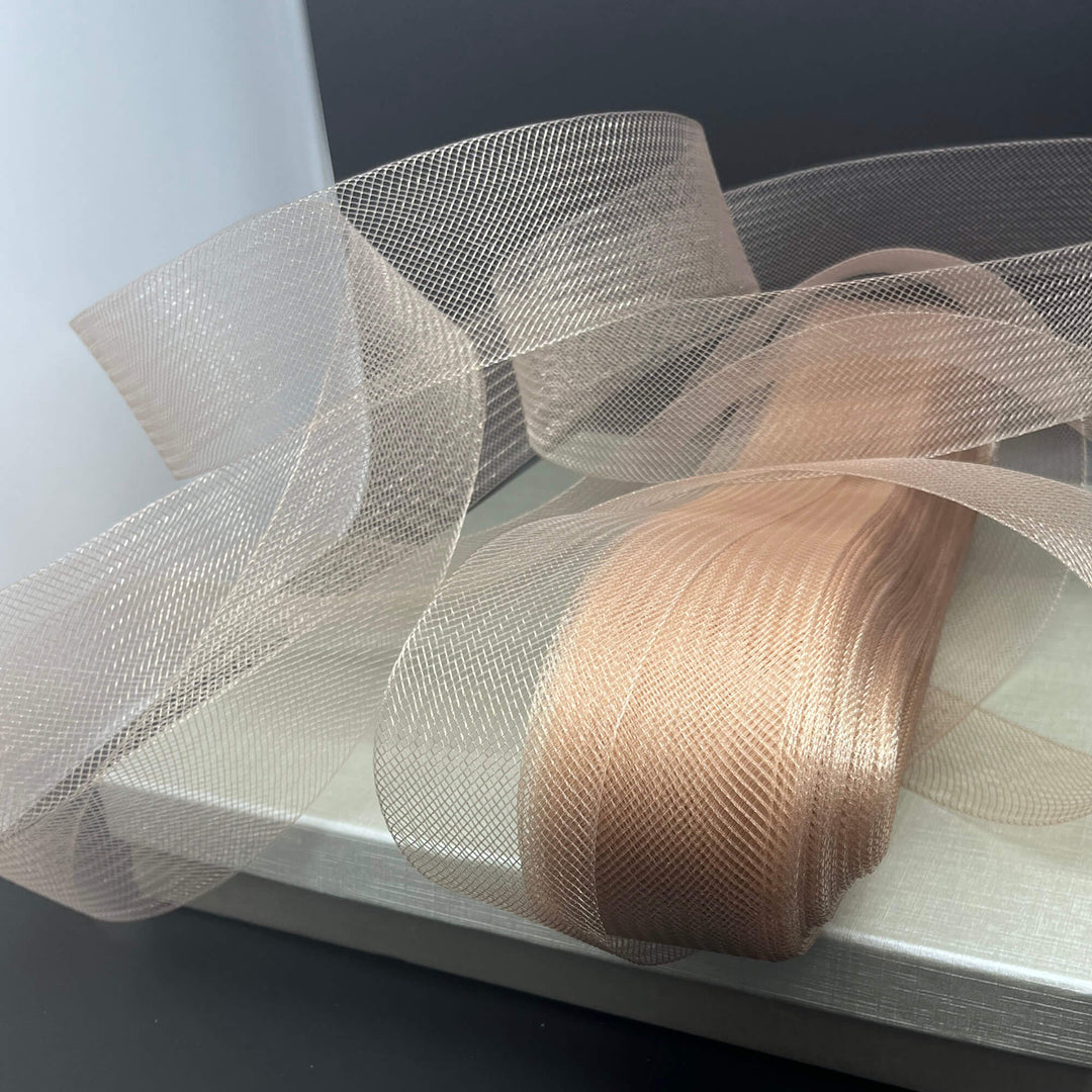 2" Wide Stiff Crinoline Webbing Horsehair Trim Braid | Crinoline Trim for Dress Hems, Millinery & Costume Design  | Lace USA - Horse Hair 2" Wide (Copy)