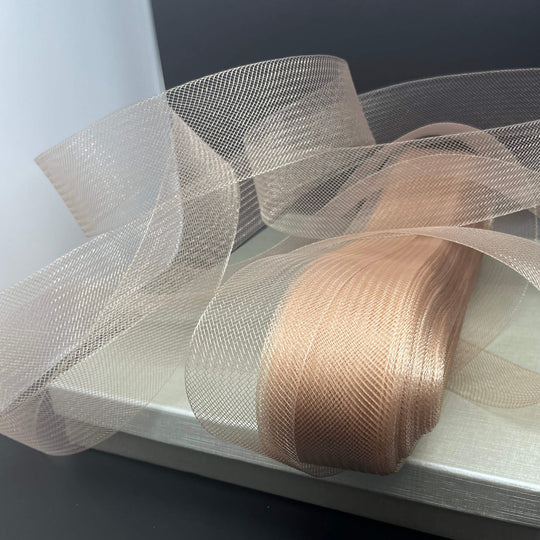 2" Wide Stiff Crinoline Webbing Horsehair Trim Braid | Crinoline Trim for Dress Hems, Millinery & Costume Design  | Lace USA - Horse Hair 2" Wide (Copy)