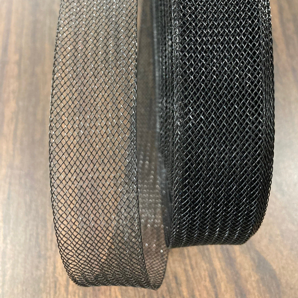 1-inch stiff crinoline horsehair braid trim made from 100% nylon for sewing hems, veils, and costumes.  Sold by the yard.  Lace USA