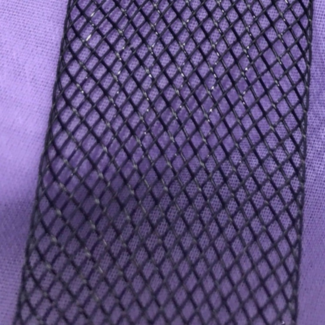 Close-up view of 1" nylon crinoline braid trim in black for dressmaking and millinery projects - Sold by the yard.  Lace USA