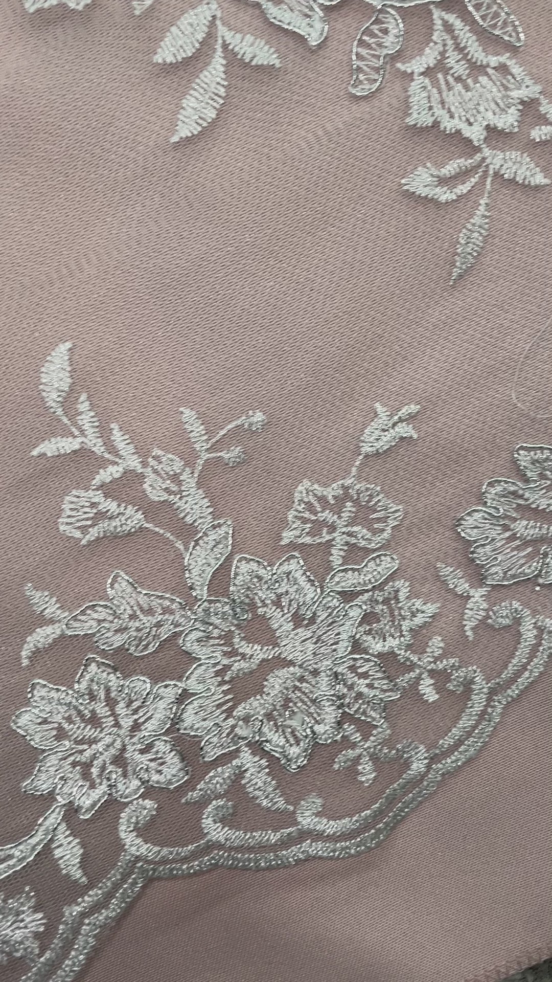 Corded Bridal Lace Fabric Embroidered on 100% Polyester Net Mesh | Lace USA