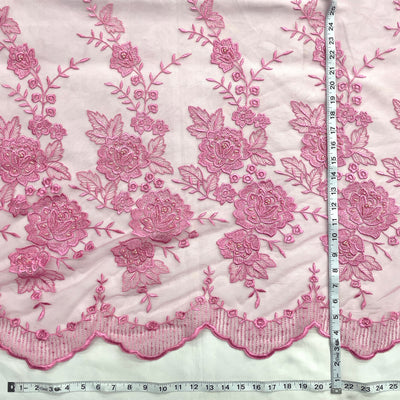 Beaded Lace Fabric Embroidered on 100% Polyester Net Mesh | Lace USA