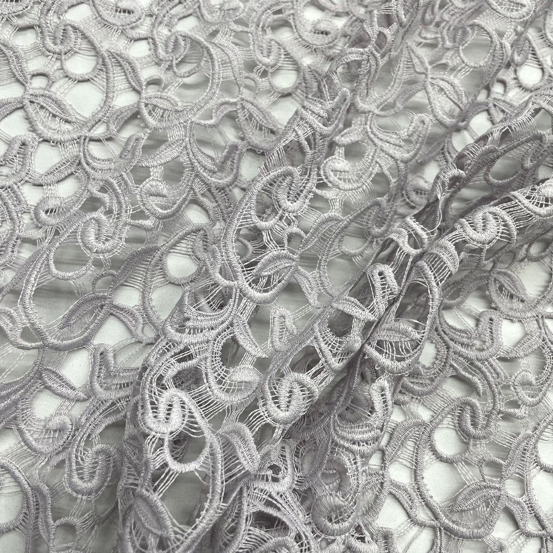 Lace Fabric Embroidered on 100% Polyester Net Mesh | Lace USA