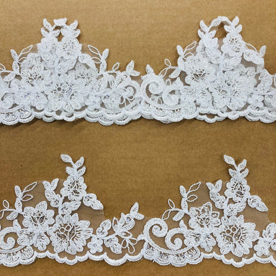 Beaded, Corded & Embroidered Trimming. Lace Usa